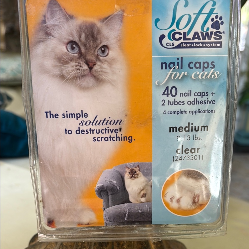 Clear Nail Caps for Cats